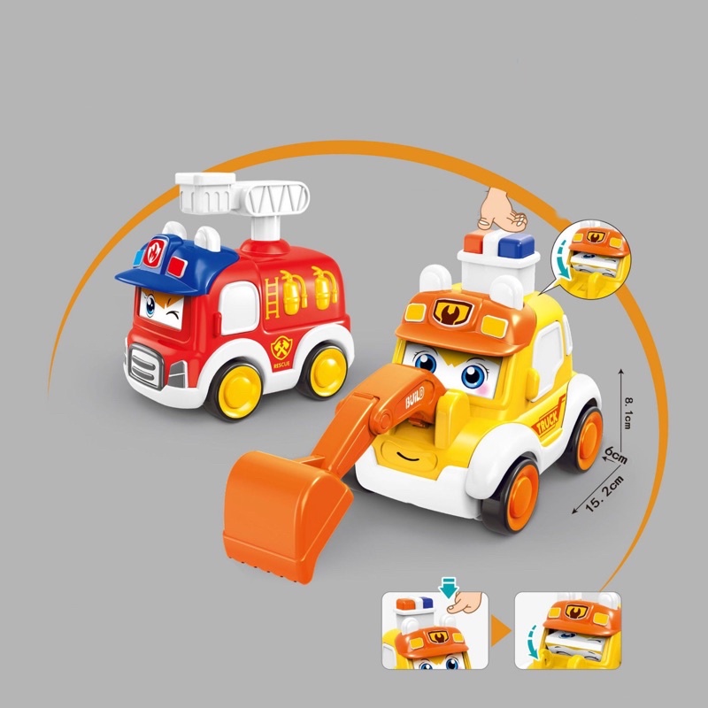 Đồ Chơi Trẻ Em 💗FREESHIP💗 Xe OTO Đồ Chơi Chạy Cót ROBOCAL POLY Và Những Người Bạn Sóc_Toystore