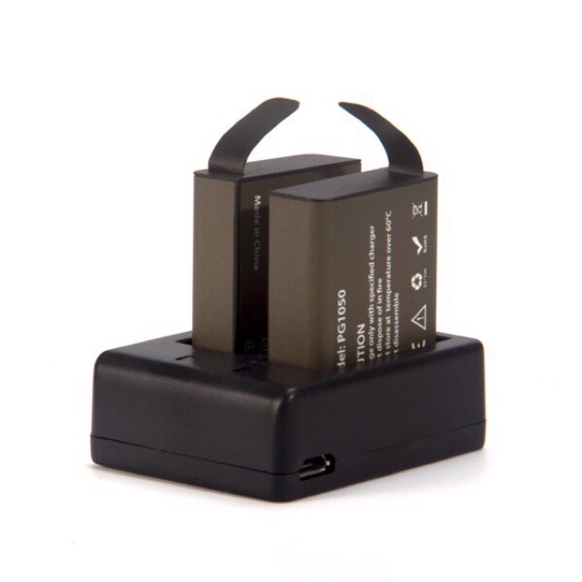 Combo doc sạc đôi dời + 2 pin cam hành trình