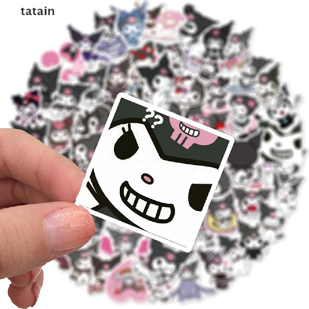 Bộ 100 Miếng Dán Anime kuromi Chống Nước Trang Trí Ván Trượt / Guitar / Laptop