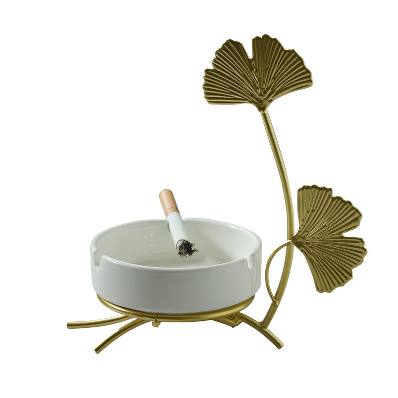 Trang trí gạt tàn hình lá cây, gạt tàn cách điệu