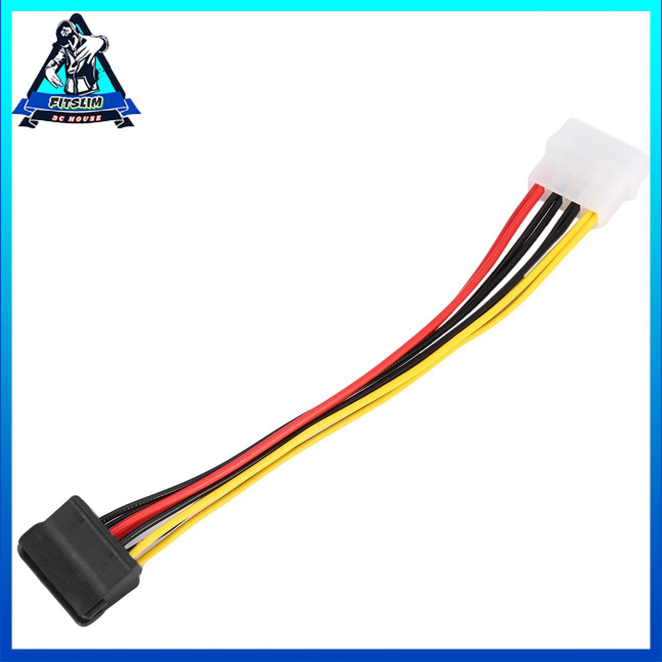 POWER Cáp Chia 4 Pin Ide Molex Sang 2x15 Pin Serial Ata Sata Hdd