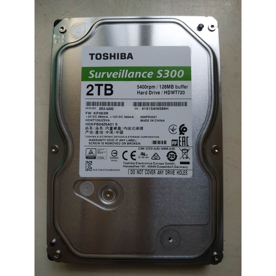 Ổ CỨNG HDD TOSHIBA 1TB/ 2TB 3.5 CHÍNH HÃNG , CHUYÊN DỤNG