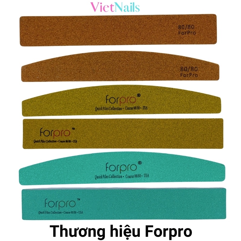 Dũa Móng Tay Móng Bột Móng Gel Forpro Giấy Nhám Mỹ Cao Cấp Độ Nhám 80/80