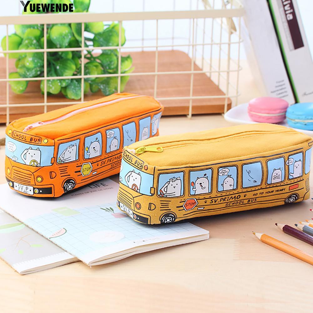 Túi đựng bút hình xe buýt dễ thương xinh xắn