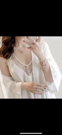 Váy ngủ chất liệu satin lụa ren hàng nhập