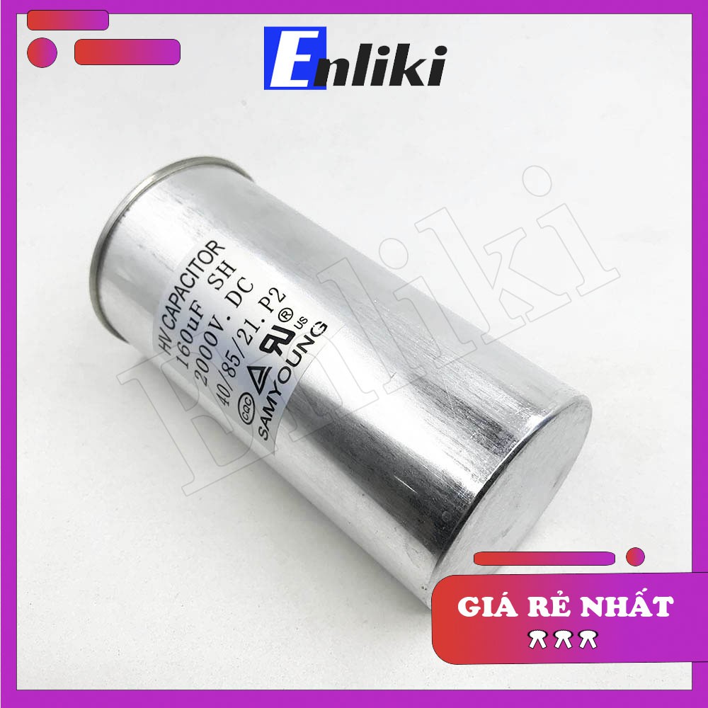 Tụ 160uF 2000V SAMYOUNG kích thước 60x135mm