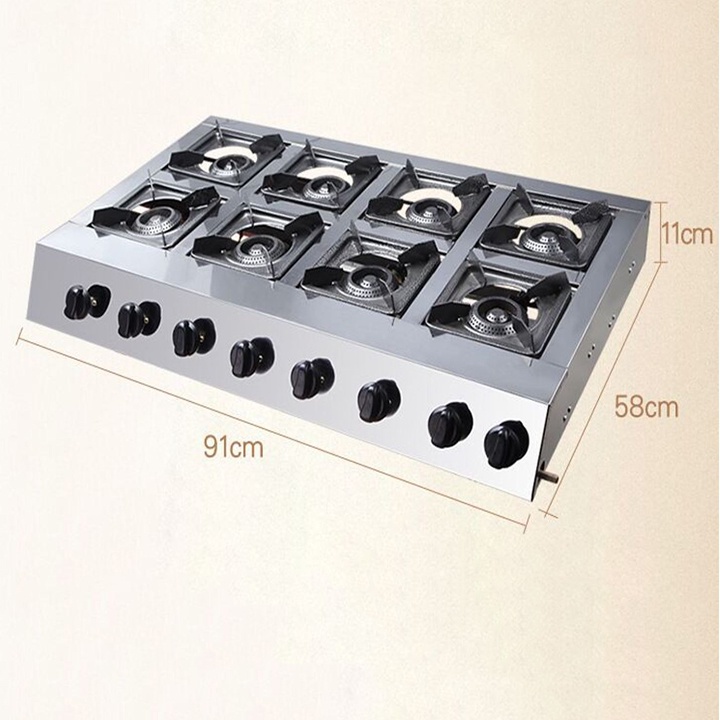 Bếp ga 6 họng - Bếp gas 6 lò - Bếp gas 6 cửa loại 1
