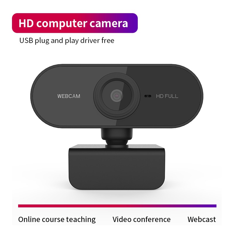 Zoey HD 1080P Webcam Mini Computer PC WebCamera with Microphone Rotatable Cameras for Live Broadcast Video Calling Conference Work