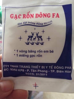 Gạc rốn đông pha (1 hộp x3c)