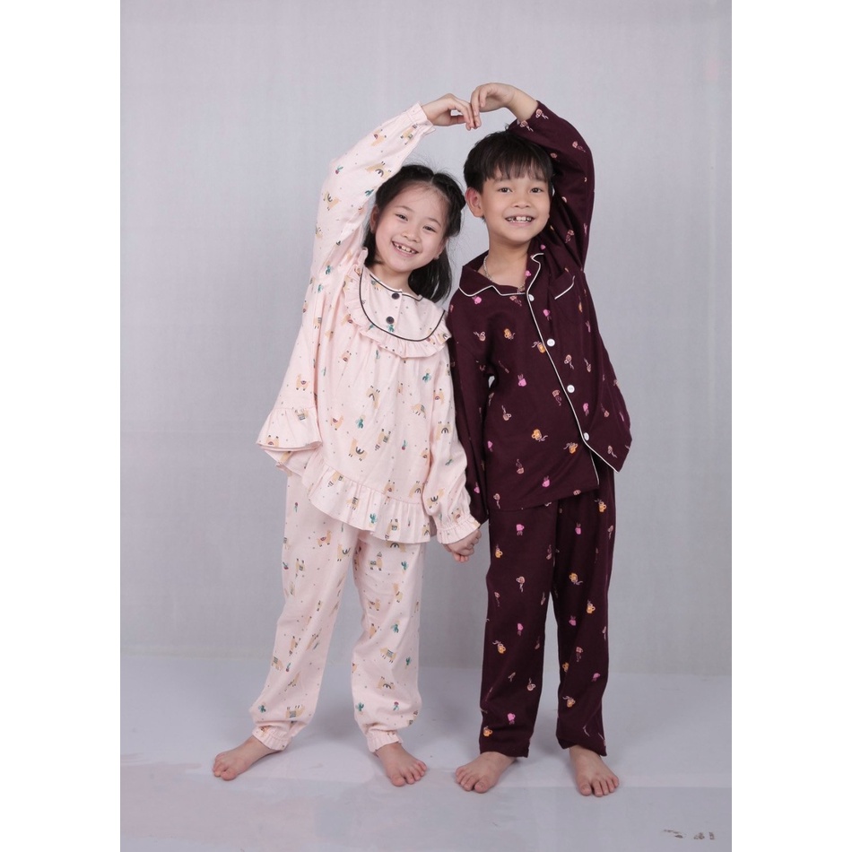 Bộ pyjama Beemon cà bông 2 màu BG