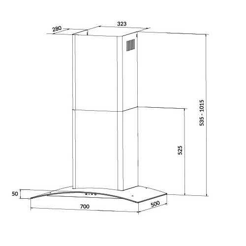 [Free Shipping & Lắp Đặt] Máy Hút Mùi Gắn Tường EUROSUN EH-70K21B | EH-90K21B - 3 tốc độ, 1000m³/h, Hàng chính hãng