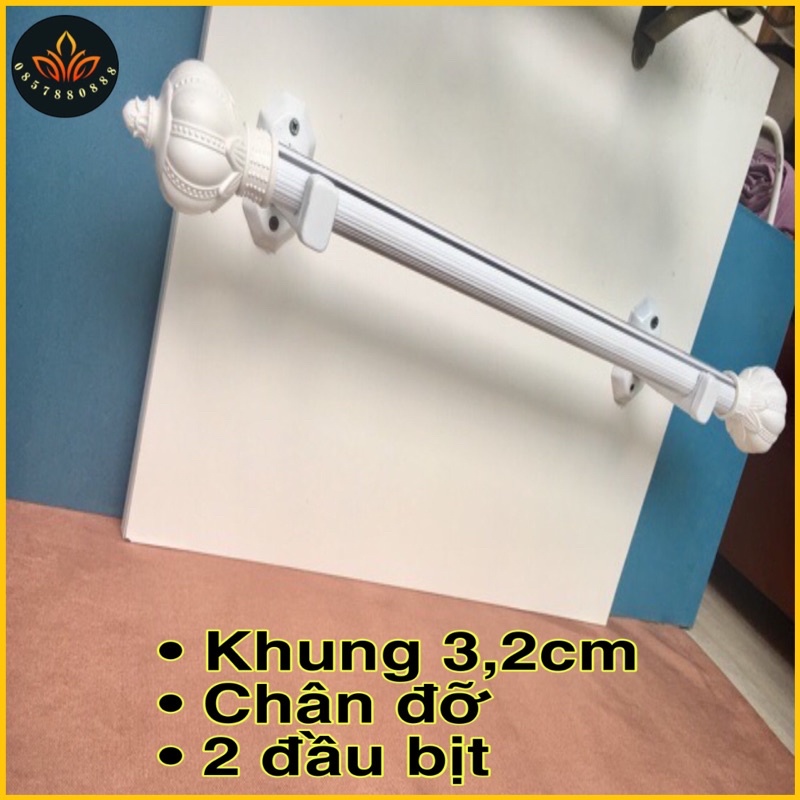 [COMBO XỊN XÒ] 2 tấm rèm cửa sổ 1,35x1,8m + thanh treo hoàn thiện cho cửa Rộng 1m-1.4m