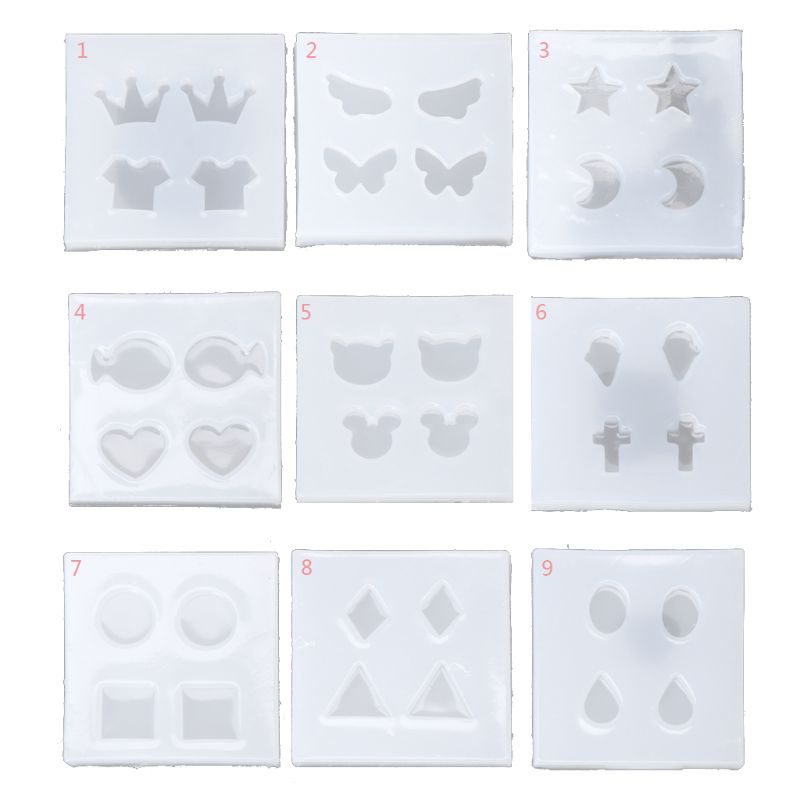 Khuôn Silicone Làm Mặt Dây Chuyền Vòng Tay Pha Lê