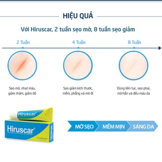 HIRUSCAR SẸO - MỜ SẸO, MỀM DA, SÁNG DA