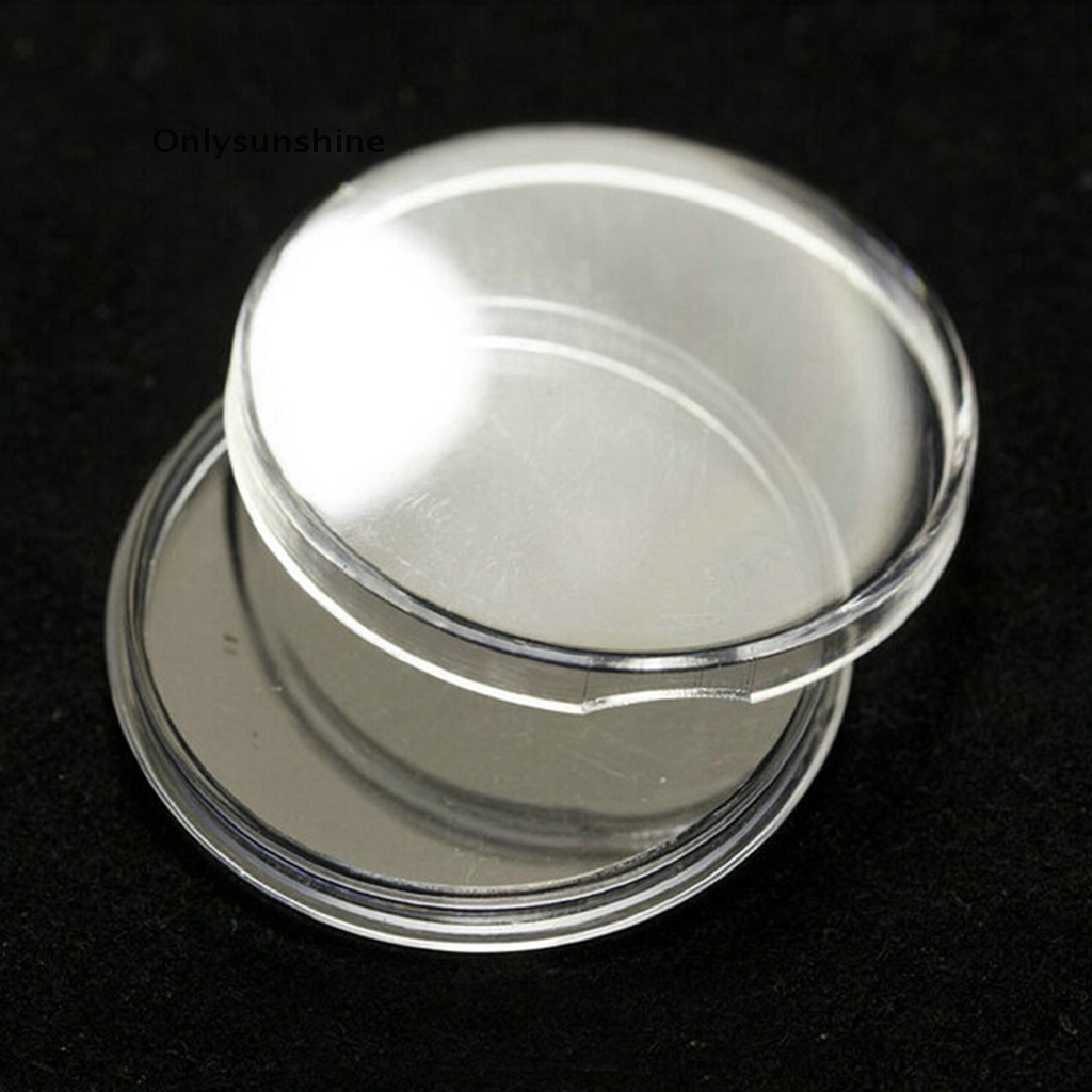 Bộ 10 Vòng Nhựa Trong Suốt 27mm Giữ Tiền Xu
