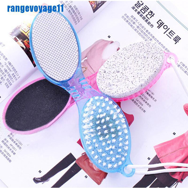 (Hàng Mới Về) Bàn Chải / Dụng Cụ Mài Giũa / Dũa Móng Chân 4 Trong 1 An Toàn