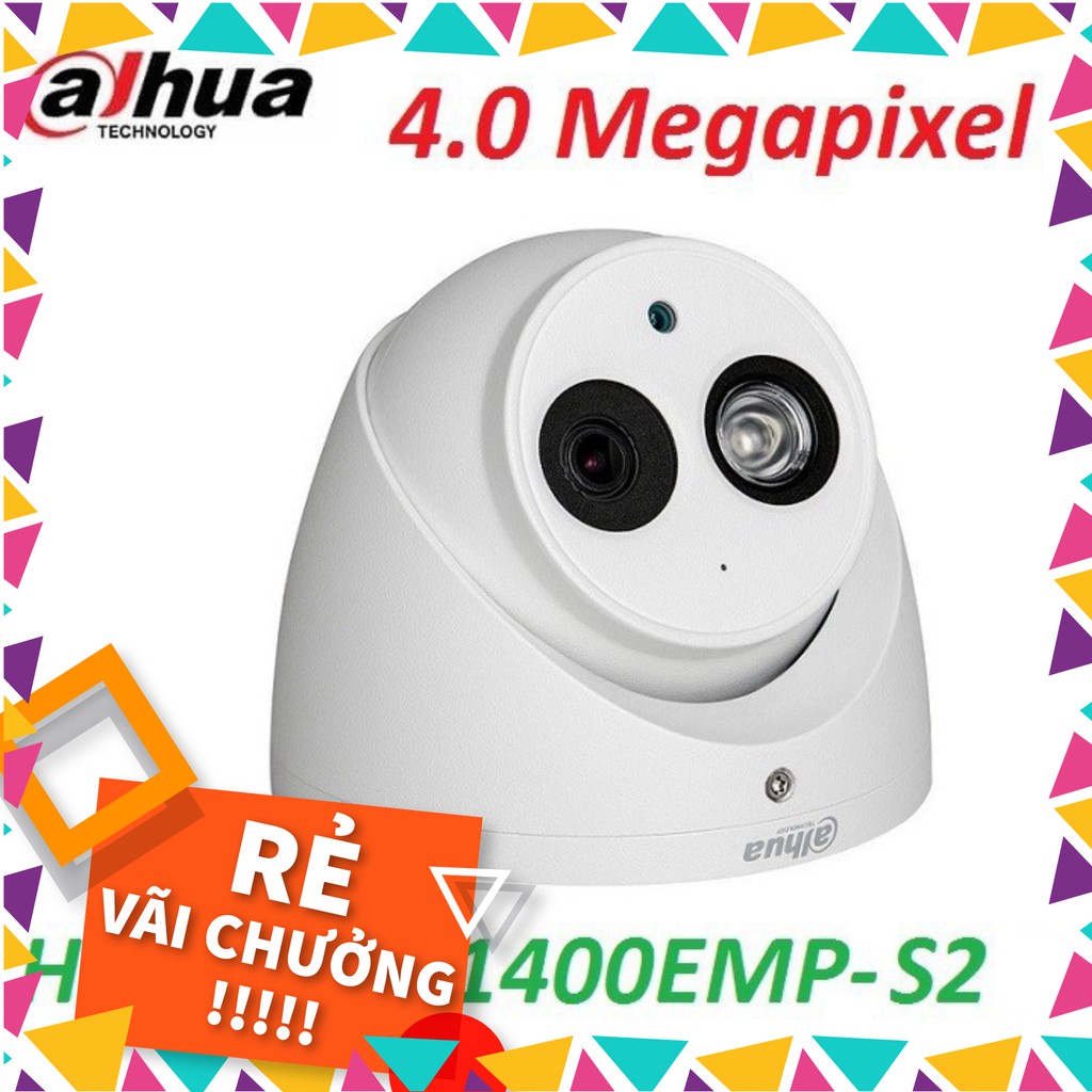 Camera Dahua 4 Mp DH-HAC-HDW1400EMP-S2 1080P - Hồng ngoại 50m - Hàng chính hãng 100% - C