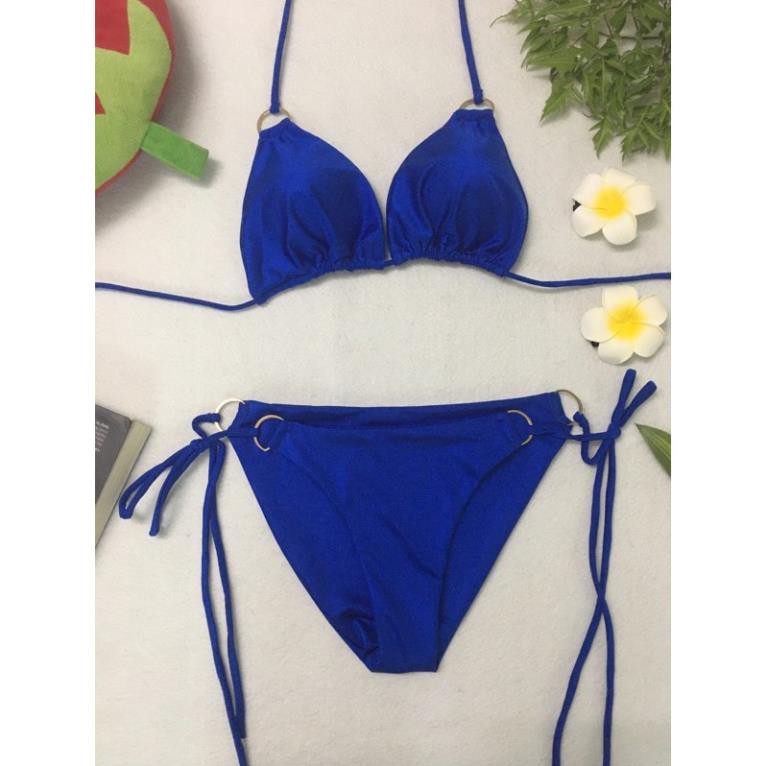 [Hàng Có Sẵn Full Màu] Bikini tam giác khoen sexy hình thật do shop chụp sàn  ྇ ༴