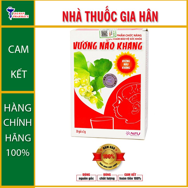 vương não khang - hỗ trợ tăng cường trí nhớ cho trẻ em - hộp 30 gói