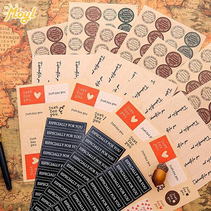 Nhãn dán trang trí hộp quà đa năng tiện lợi