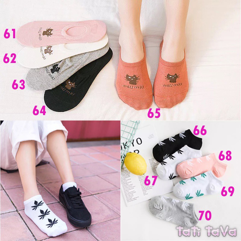 Combo 10 Đôi Tất Hàn Quốc -75 mẫu tùy chọn Tatitava