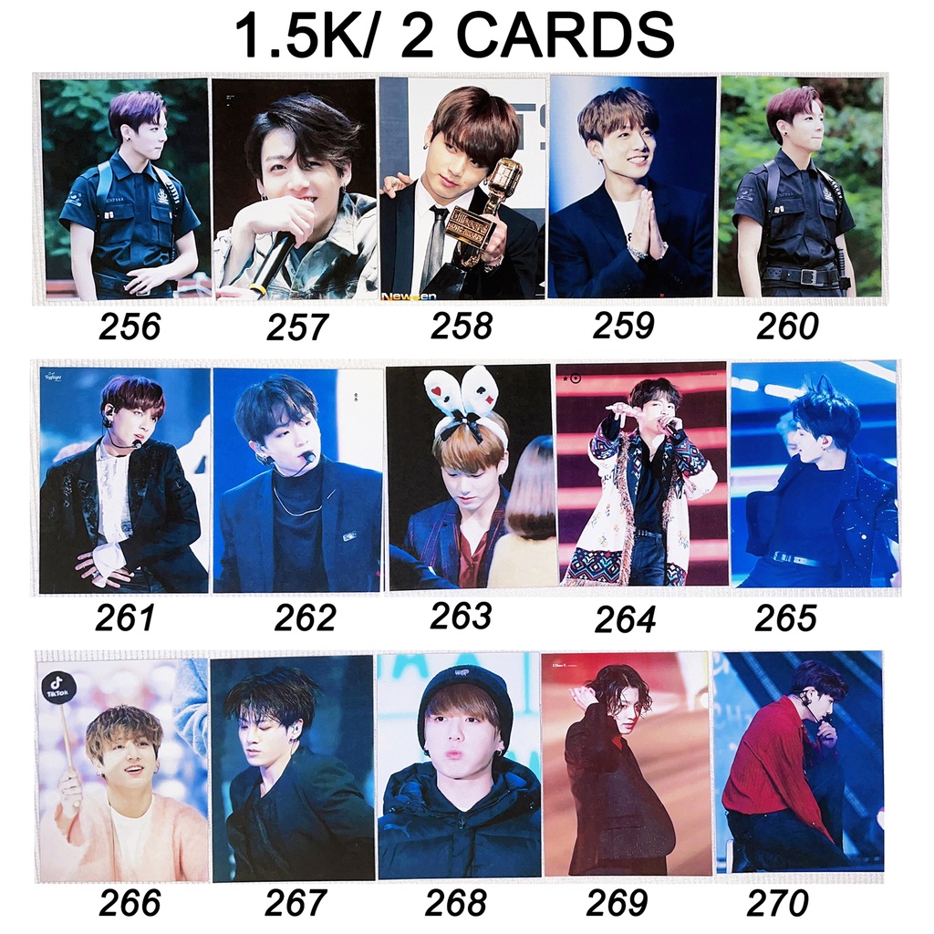 Sale set card BTS JUNGKOOK 2