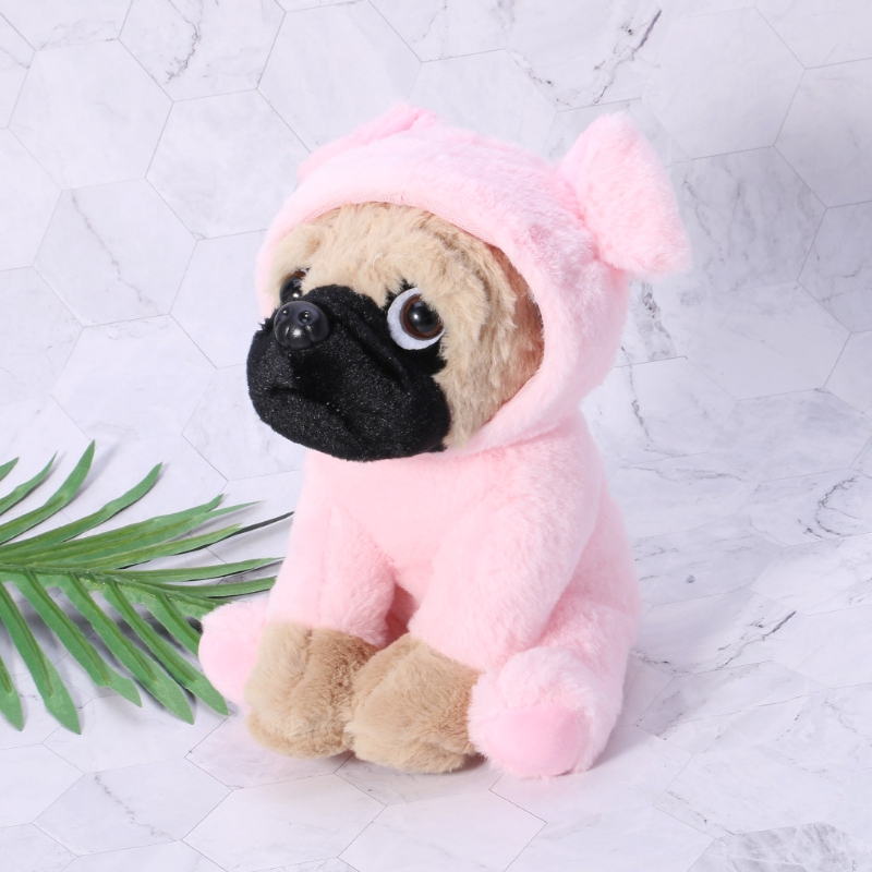 Chó Pug nhồi bông thiết kế đáng yêu dễ thương 10&quot;