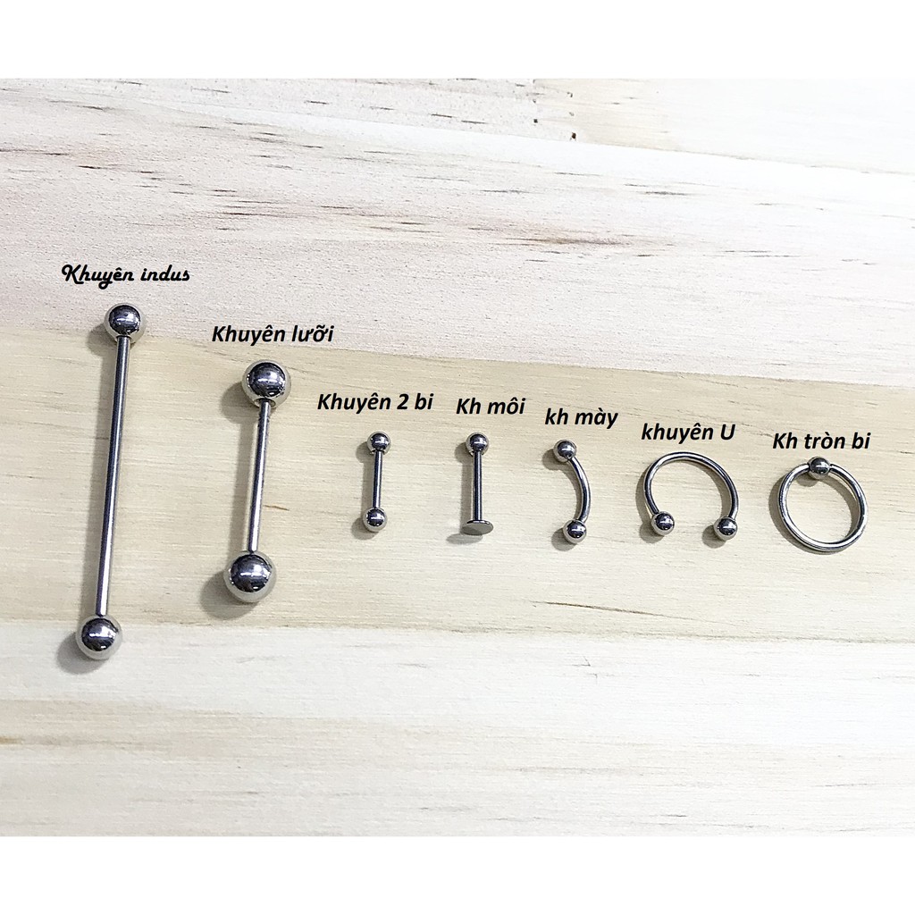 BỘ SƯU TẬP KHUYÊN XỎ CƠ BẢN - KHUYÊN THÉP KHÔNG GỈ