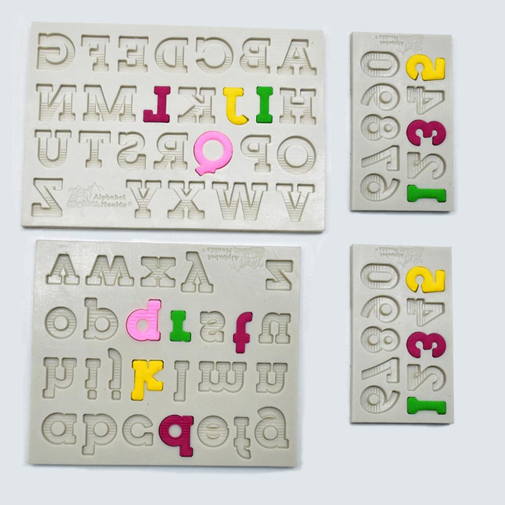 Set 4 Khuôn Silicone Làm Bánh 4 Ngăn Hình Chữ Happy Birthday