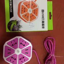 Ổ CẮM ĐIỆN HÌNH TRÁI CAM 4 CỔNG USB