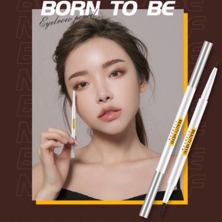 Chì kẻ mày 2 đầu nét mảnh HEYXI Verythin Eyebrow Pencil HCKM1