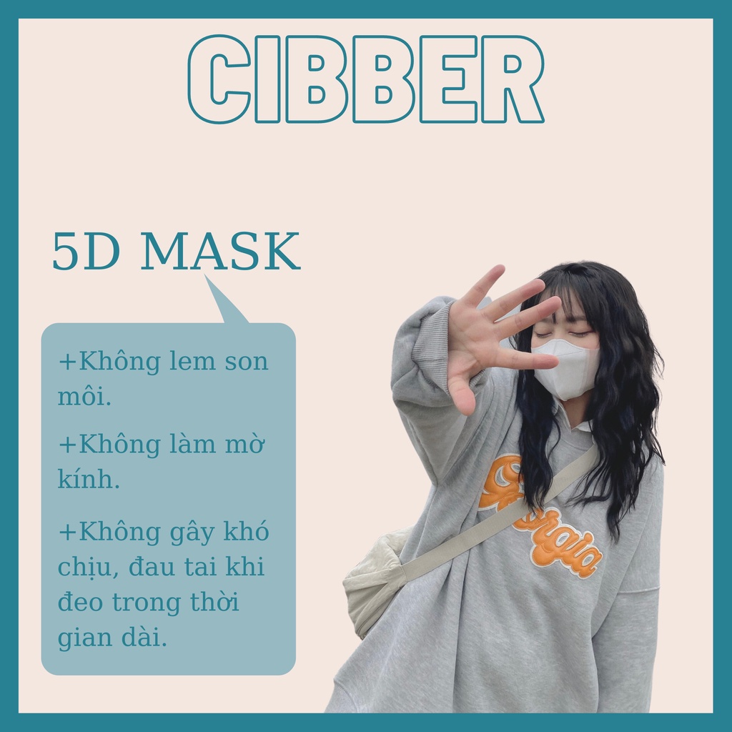 Khẩu trang 5D Mask XUÂN LAI (1 Hộp 10 Chiếc)