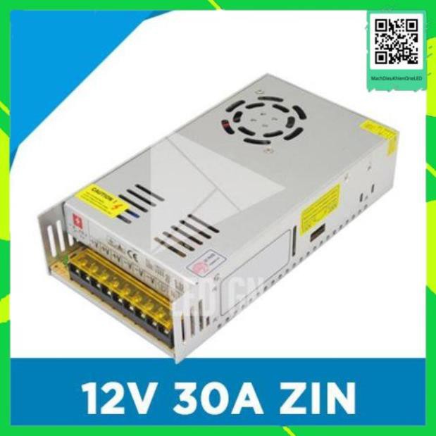Nguồn 12V 30A ZIN - Chuyển Đổi Điện Áp 220V về 12V 30A - Chuẩn 90% Công Suất