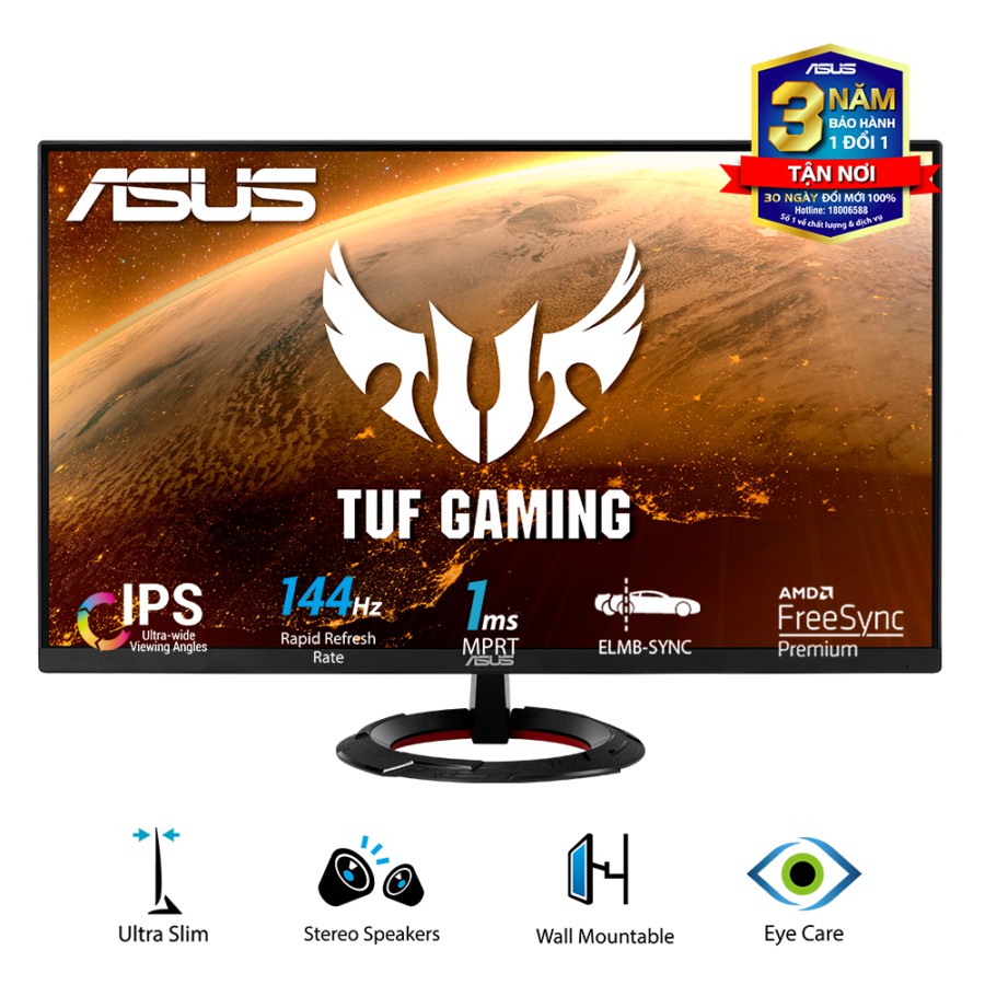 Màn hình Game Asus VG279Q1R 27 inch FHD 144Hz IPS - Bảo hành chính hãng 36 Tháng | BigBuy360 - bigbuy360.vn