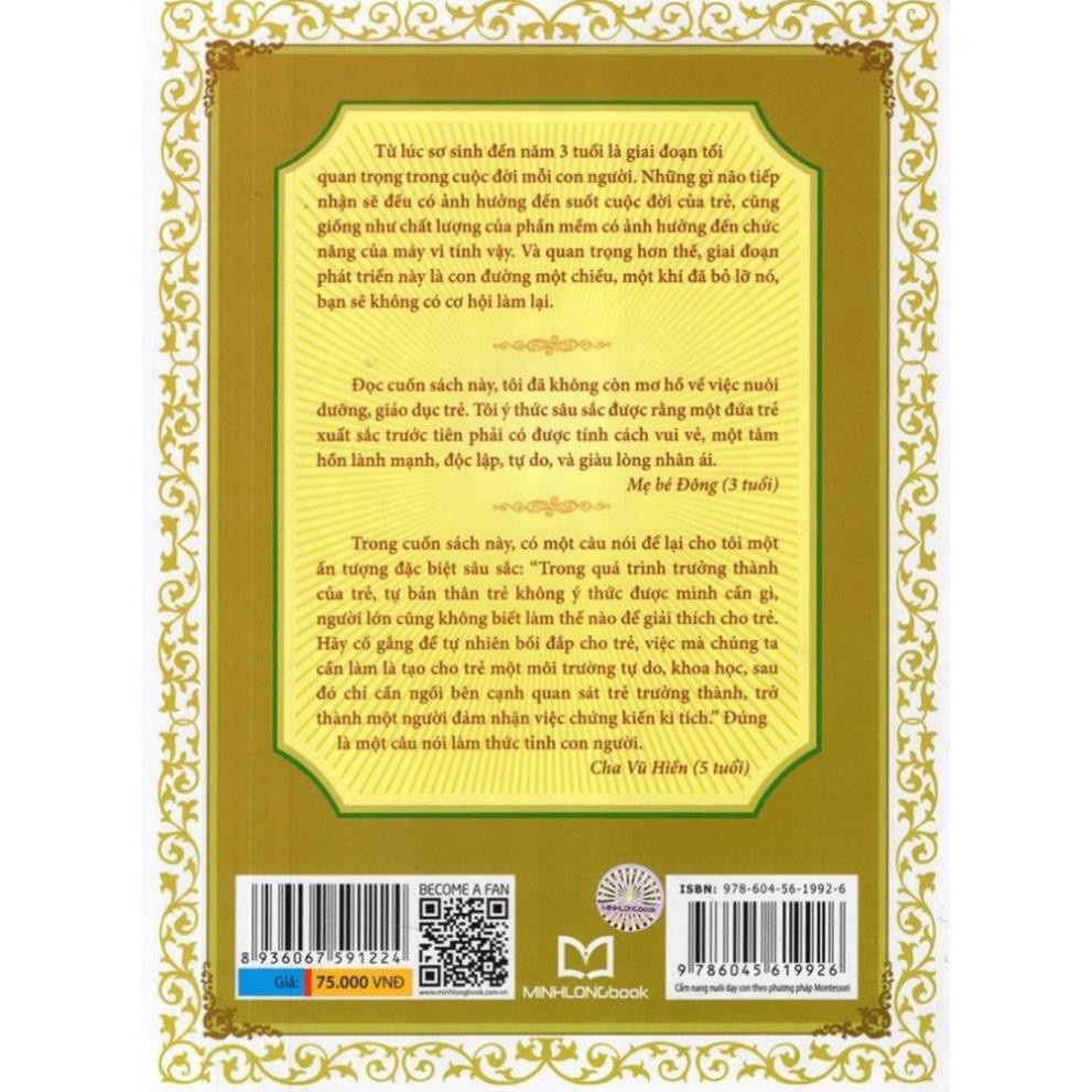 Sách - Cẩm nang nuôi dạy con theo phương pháp Montessori [Minh Long]