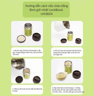 BÌNH GIỮ NHIỆT Ủ CHÁO LOCK& LOCK