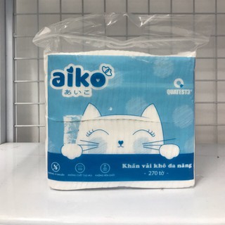 Khăn Vải Khô Đa Năng AIKO - Gói 270 Tờ