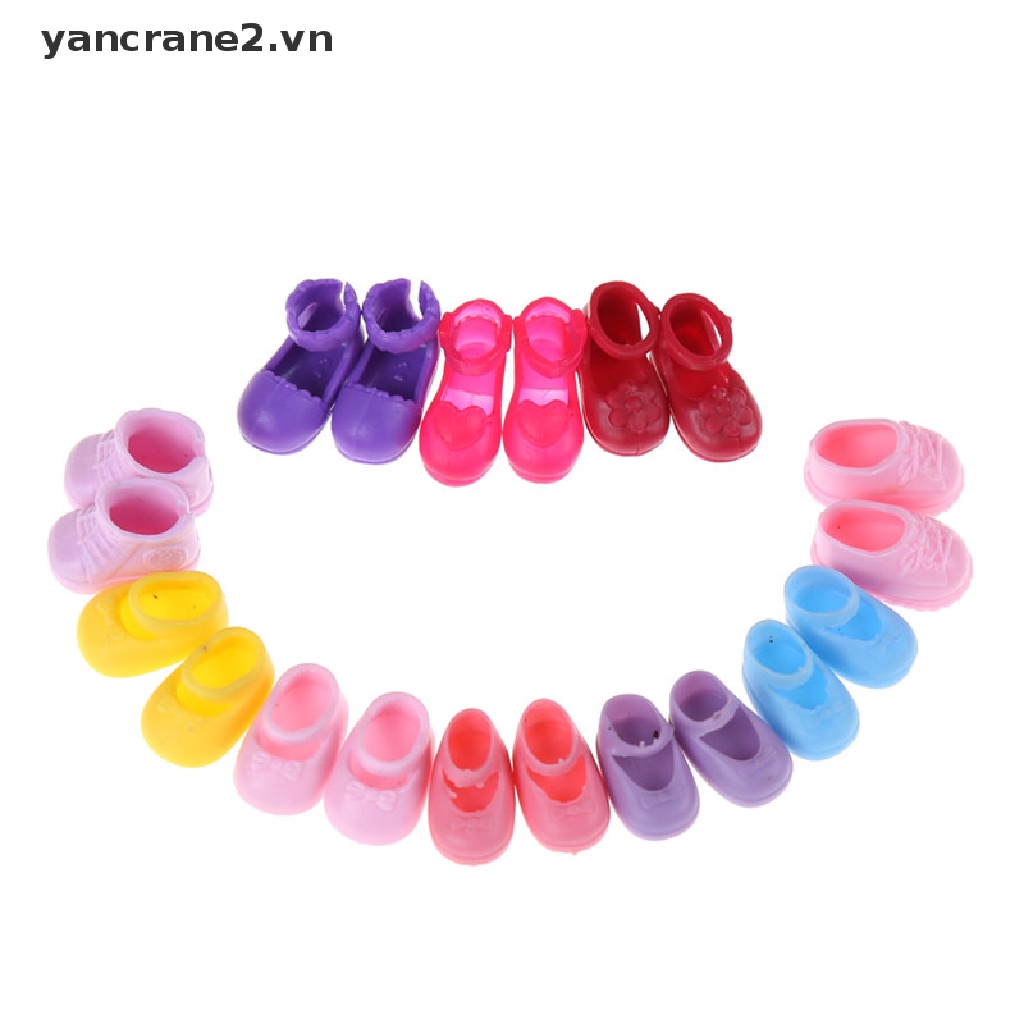 Bộ 5 Đôi Giày Thời Trang Cho Búp Bê Set 5 Đôi Giày Thời Trang Cho Búp Bê Set 5 Đôi Giày Thời Trang Cho Búp Bê
