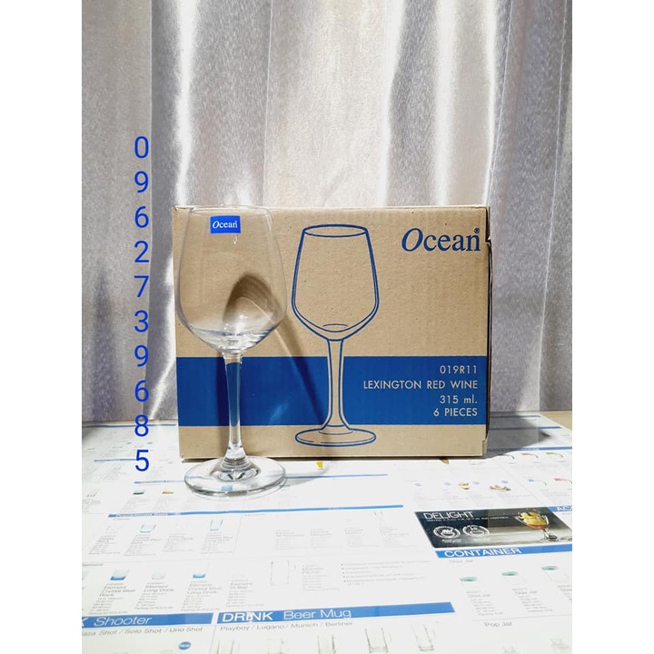 Bộ 6 Ly Rượu Vang Ocean 19R11