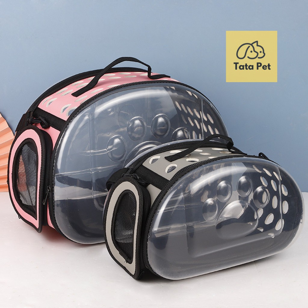 Túi Vận Chuyển Chó Mèo Trong Suốt -Túi Đựng Thú Cưng [Có thể gấp gọn] TATA PET