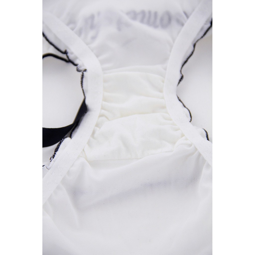 Quần Lót Nữ Cotton cao cấp viền bèo buộc nơ in chữ mỏng mát tôn dáng mẫu 3019