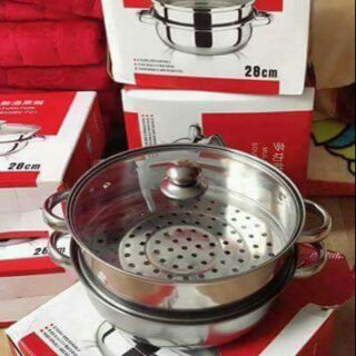 Nồi hấp _xôi 2 tầng tiện  dụng