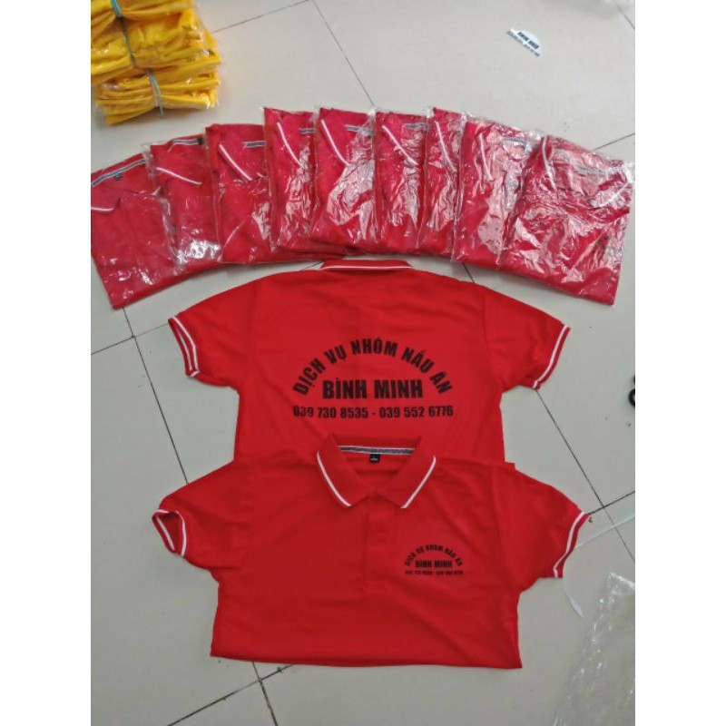 ÁO ĐỒNG PHỤC POLO IN THEO YÊU CẦU GIÁ RẺ TẬN XƯỞNG