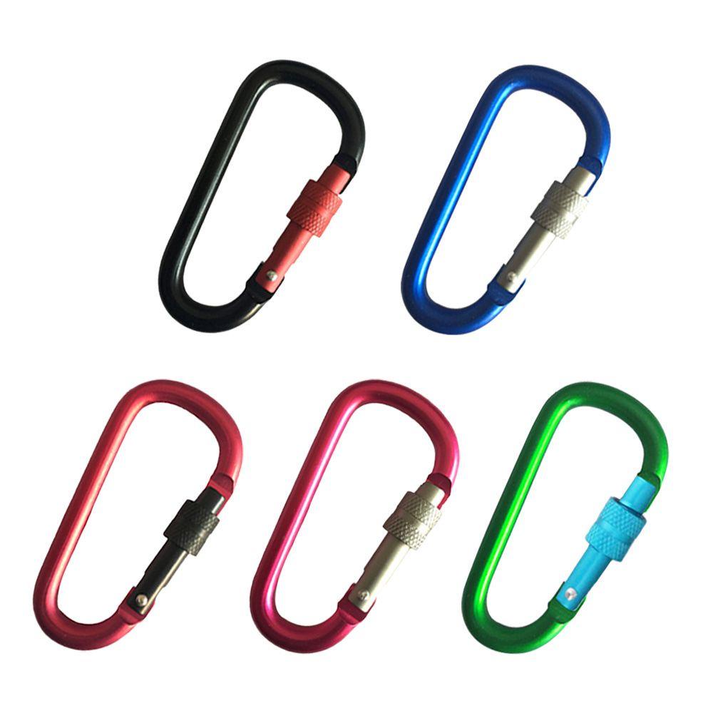 LANFY Set 3 Móc Khóa Leo Núi Bằng Hợp Kim Nhôm Màu Đen Chất Lượng Cao