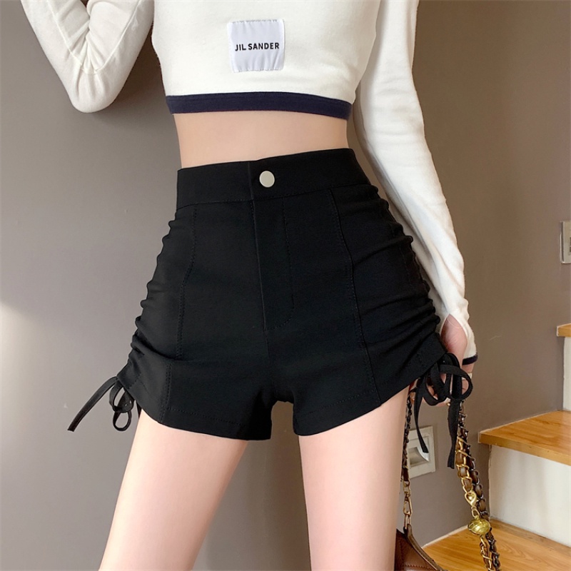 Quần Short Lưng Cao Có Dây Rút Dễ Phối Đồ Thời Trang Cho Nữ