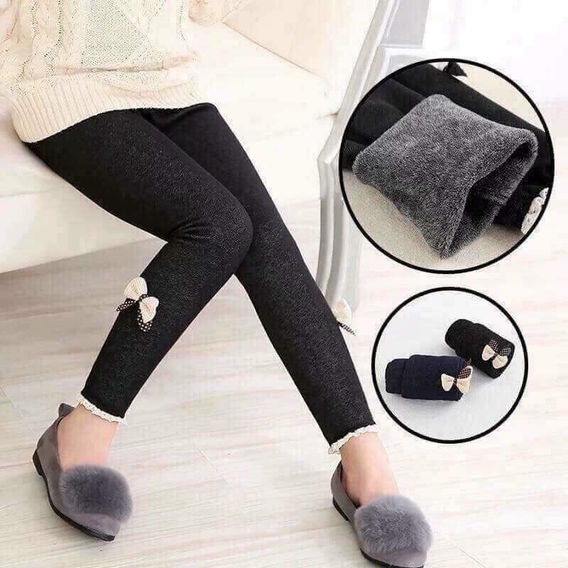 LEGGING GIẢ BÒ CHO BÉ GÁI