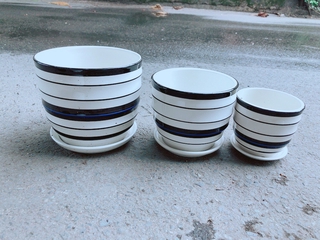 Bộ 3 chậu sứ trồng cây cao cấp