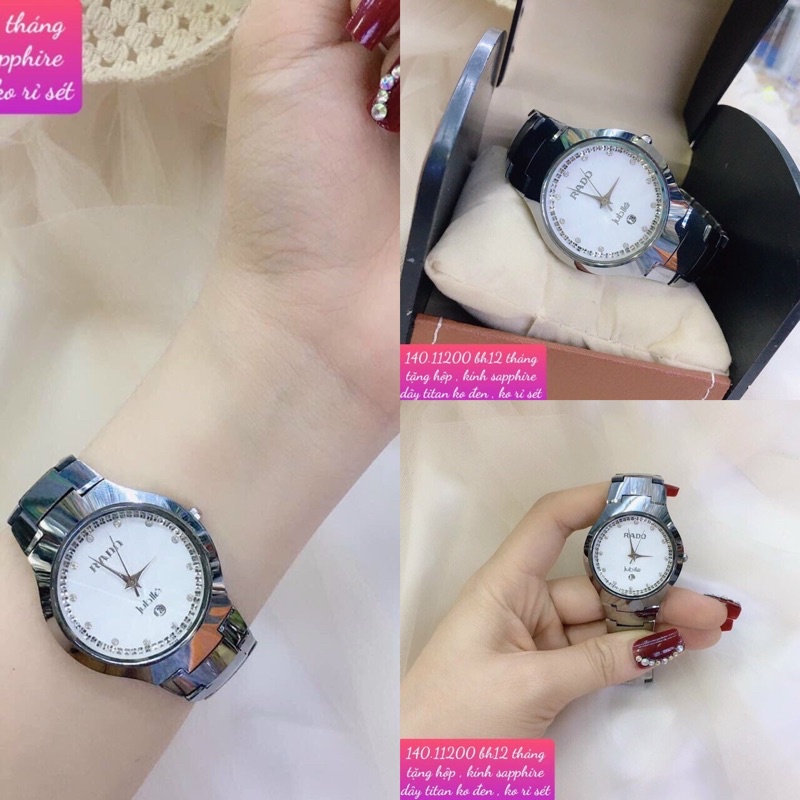 Đồng hồ Rado bạc mặt kính Sapphire