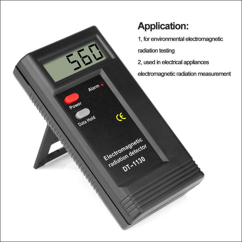 Máy Đo Bức Xạ Điện Từ Cầm Tay Màn Hình LCD Kỹ Thuật Số EMF