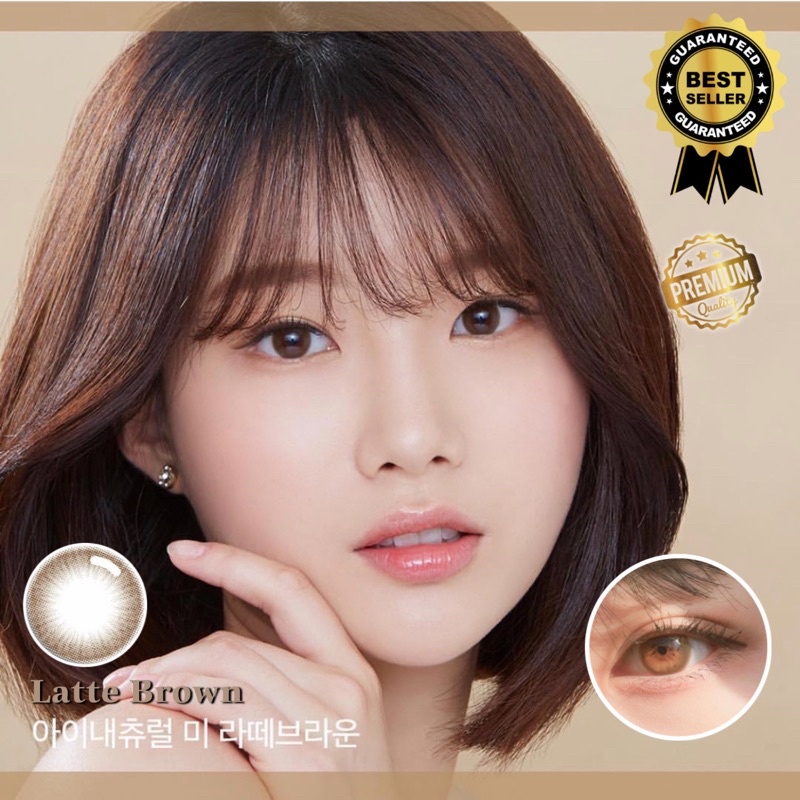 Kính áp tròng Nâu Sữa Latte 14.0mm - Kính Áp Tròng FAIRY SHOP CONTACT LENS độ 0 đến 6